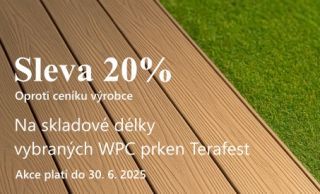 📣 AKCE NA TERASOVÁ PRKNA – SLEVA 20 % Plánujete novou terasu nebo doplňujete materiál? Právě teď je ten pravý čas! ✅...